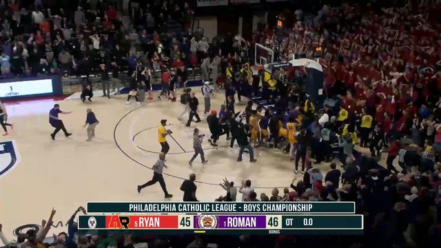 Kabe Goss (Roman Catholic '24) Buzzer Beater - 2024 Philadelphia Catholic League Basketball Title смотреть онлайн