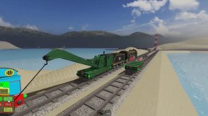 THOMAS AND FRIENDS UP AND DOWN THE HILLS! - SODOR ISLAND! - MINING RIDE! - ROBLOX