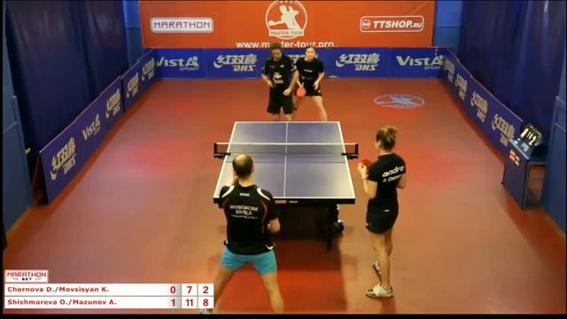 Чернова Д.-Мовсисян - Шишмарева-Мазунов  0:3 смотреть онлайн