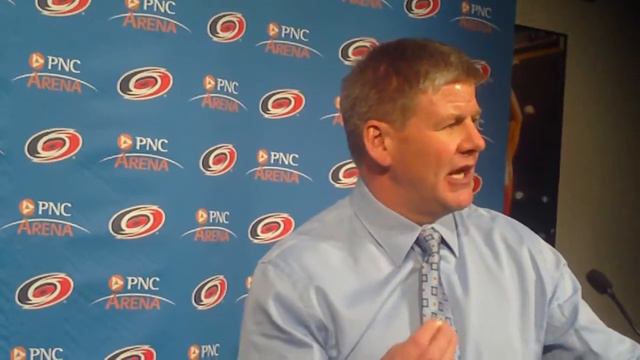Carolina Hurricanes Bill Peters after 4-1 win over Oilers 11/25/15 смотреть онлайн