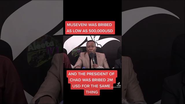 Museveni was bribed for as low as 500,000USD