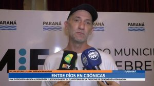 Julian Stopello - Entre Rios en Cronicas entrevista a Eliezer Budasoff