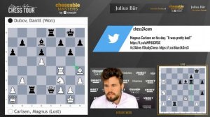 "It was pretty bad!" | Magnus Carlsen after Day 1 of the Chessable Masters