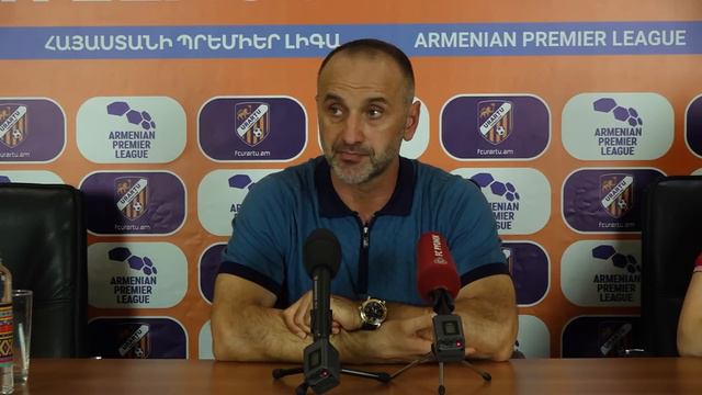 Eghishe Melikyan post-match press conference after the match against Urartu смотреть онлайн