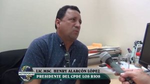 LIC  HENRY ALARCÓN LÓPEZ   PRESIDENTE DEL CPDE   LOS RIOS