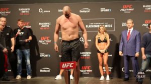 UFC Fight Night Prague Stefan Struve vs. Marcos Rogerio De Lima weigh in face off