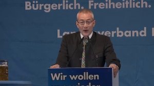 Hans-Jörg Müller beim Politischen Aschermittwoch 2021