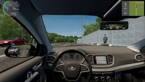 такую на ладе весте в City Car Driving с рулём
