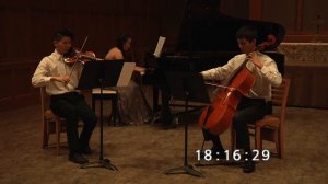 Roger Sun, Michelle Chen and Jeffrey Chiu play Arensky Piano Trio. No. 1, 4th Mvt