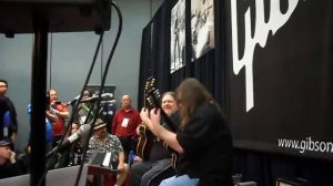 Ben Lacy Jay Roberts Gibson booth Namm Show 2012