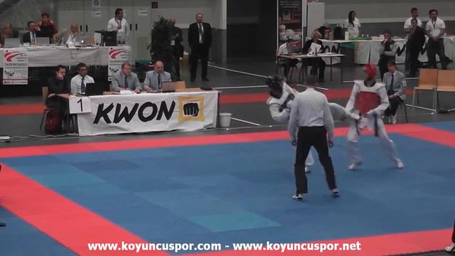 74kg Final Holubowicz, Karol (POL) vs Q. Barrera,Daniel (ESP) (5th ETU -21 TKD Championships 2014)