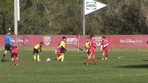 Noah to Matthew header, keeper save. West Pines u-10 vs TBU, Disney, 2013