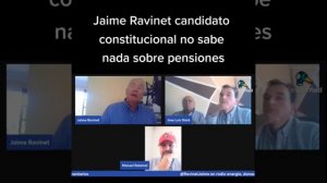 Jaime Ravinet Candidato Constitucional queda en ridículo en debate al ignorar sistemas de pensiones