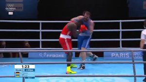 Nelvie Tiafack (GER) vs Tsotne Rogava (UKR) - 🥊1/8 Box Euro Qualifiers Paris 2021.06