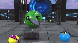 PACMAN & ROBOT PACMAN VS CARTOON CAT & Chain Chomp ( VOLUME 1