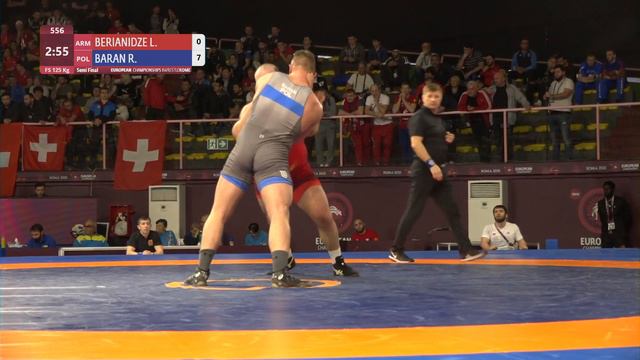 1/2 FS - 125 kg: L. BERIANIDZE (ARM) v. R. BARAN (POL) смотреть онлайн