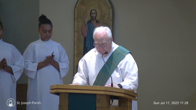 16th Sunday in Ordinary Time - July 17, 2022 - 11 AM Mass - Bob LeMay Memorial Mass смотреть онлайн
