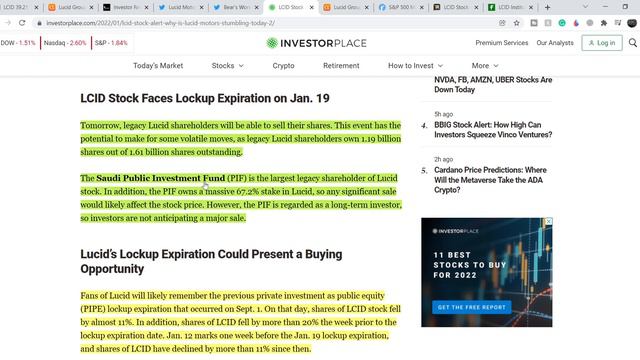 Lucid Motors LCID PRICE PREDICTION! WILL THE SAUDI PIF DUMP THE LCID STOCK? HOW TO BE IN GREEN?