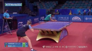 Highlights | Matilda Hansson (SWE) vs Jieni Shao (POR) | WT Grps | #ITTFWorlds2022