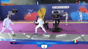 Sirius Epee 2022, ME Ind T16 Bida RUS - Santarelli ITA