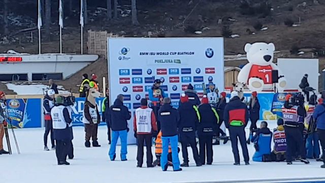 IBU World Cup Pokljuka. Flower Ceremony. смотреть онлайн
