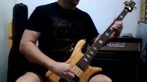 Cannibal Corpse -  Bloodlands - live bedroom bass cover #basscover #cannibalcorpse