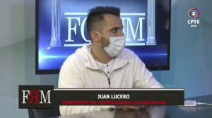 Entrevista en Forum a Juan Lucero, Presidente del Comite Radical de Carlos Paz