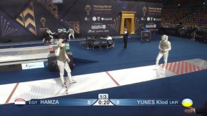 2022 244 T32 13 M F Individual Cairo EGY CHM RED HAMZA EGY vs YUNES UKR