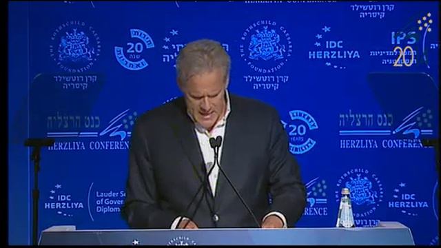 Amb. Dr. Michael B. Oren speaking at the 14th Annual Herzliya Conference