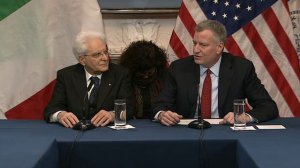 Mayor de Blasio Delivers Remarks with Italian President Sergio Mattarella