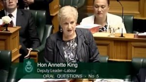 11.11.15 - Question 5 - Hon Annette King to the Minister of Health