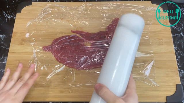 COMMENT FAIRE UN KEBAB DONER SUR BROCHE SANS MACHINE👩🏻🍳 100% MAISON. Deli Cuisine смотреть онлайн