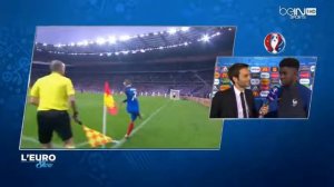 euro 2016 france vs islande reaction de samuel umtiti