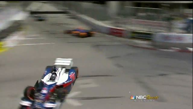 Marco Andretti + Rahal Big Airbourne Crash Long Beach 2012 IndyCar смотреть онлайн