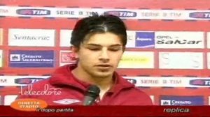 Intervista Roberto Merino e Emmanuel Ledesma dopo Salernitana - Albinoleffe 4 -  2 del 18/04/09