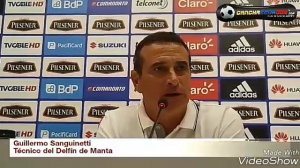 Guillermo Sanguinetti, técnico del Delfín sobre empate ante Emelec en el Capwell