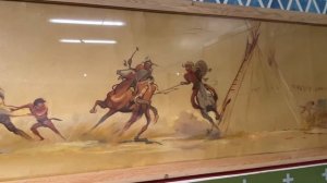 The Washakie Gallery at the Lander Pioneer Museum featuring the classic paintings by J.K. Ralston