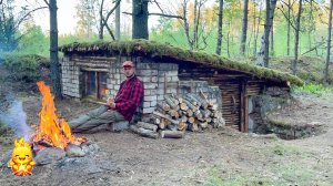 2 - часть УБЕЖИЩЕ В ЛЕСУ из ЗАБРОШЕННОГО БУНКЕРА. Бушкрафт в диком лесу! - Звуки природы АСМР