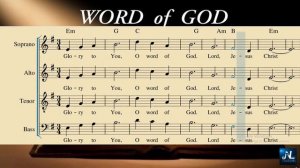 GLORY TO YOU, O WORD OF GOD._SATB (Lenten Gospel Acclamation_David Haas Refrain part only)