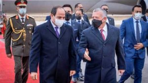 UPDATED King of Jordan Abdullah II receives Egypt's Sisi upon arrival in Amman for official visit