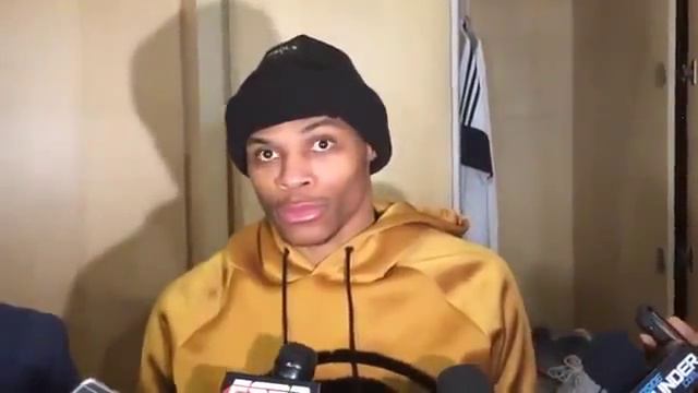 Kopija videozapisa Russell Westbrook Funny "execution" post game Interview - "I just don't like you смотреть онлайн