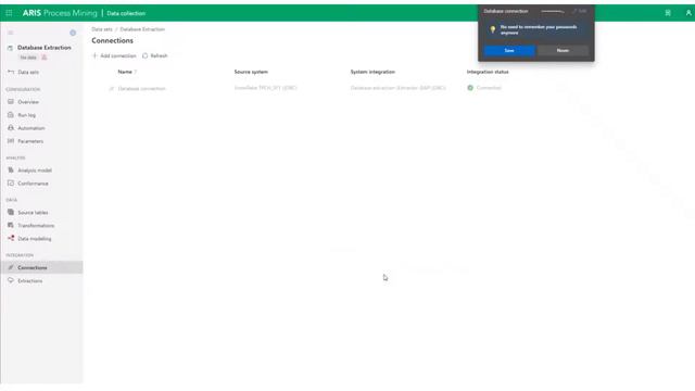 Data Extraction from Databases (Snowflake, JDBC) | ARIS Process Mining