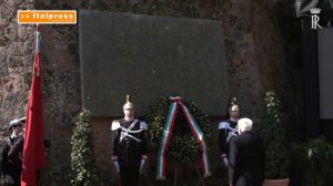 Mattarella alle Fosse Ardeatine per l'80° anniversario dell'eccidio