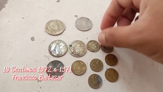 Old coins 50 Sent. 1972 & 1989 Marcelo del pilar, 10 sent.1972 & 1971 Francisco Baltasar смотреть онлайн