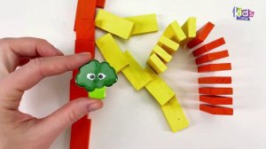Учимся английском для малышей! Яркое Домино! Смешные Английские Буквы!