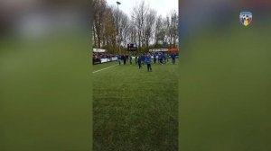 Feest bij spelers Quick Boys na overwinning op Jodan Boys