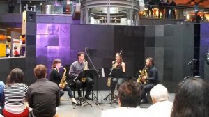 Berlin Hbf - Festival "Ankunft: Neue Musik" 2013, Urban Music - sonic.Art Saxophonquartett