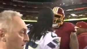 Richard Sherman - Gets PUNCHED in the face!