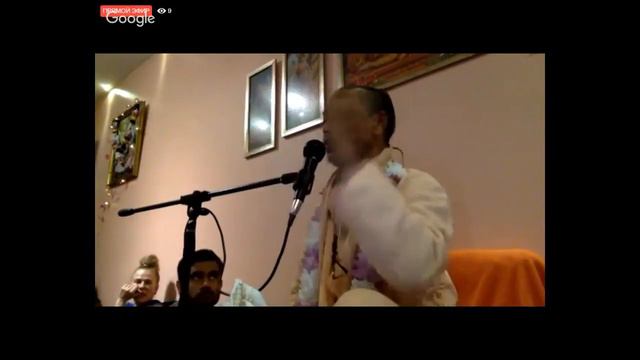 Харикатха Шри Шримад БВ Мадхавы Госвами Махараджа из Лондона.  Вечерняя программа 13 апреля 2018 г.