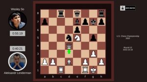 Aleksandr Lenderman vs Wesley So: U.S. Chess Championship 2022